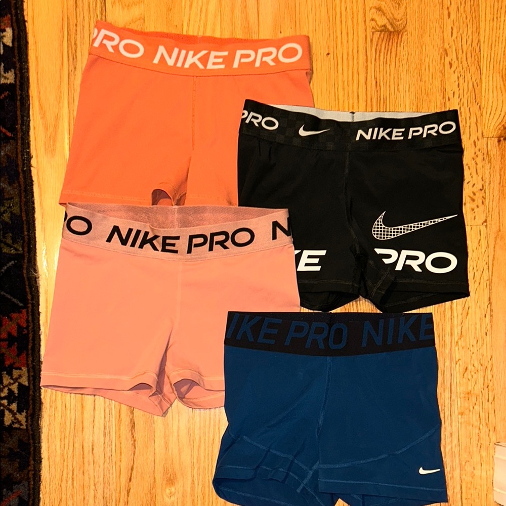 Nike Pro Women's Shorts Bundle!  - Coral, Black, Blue, Pink